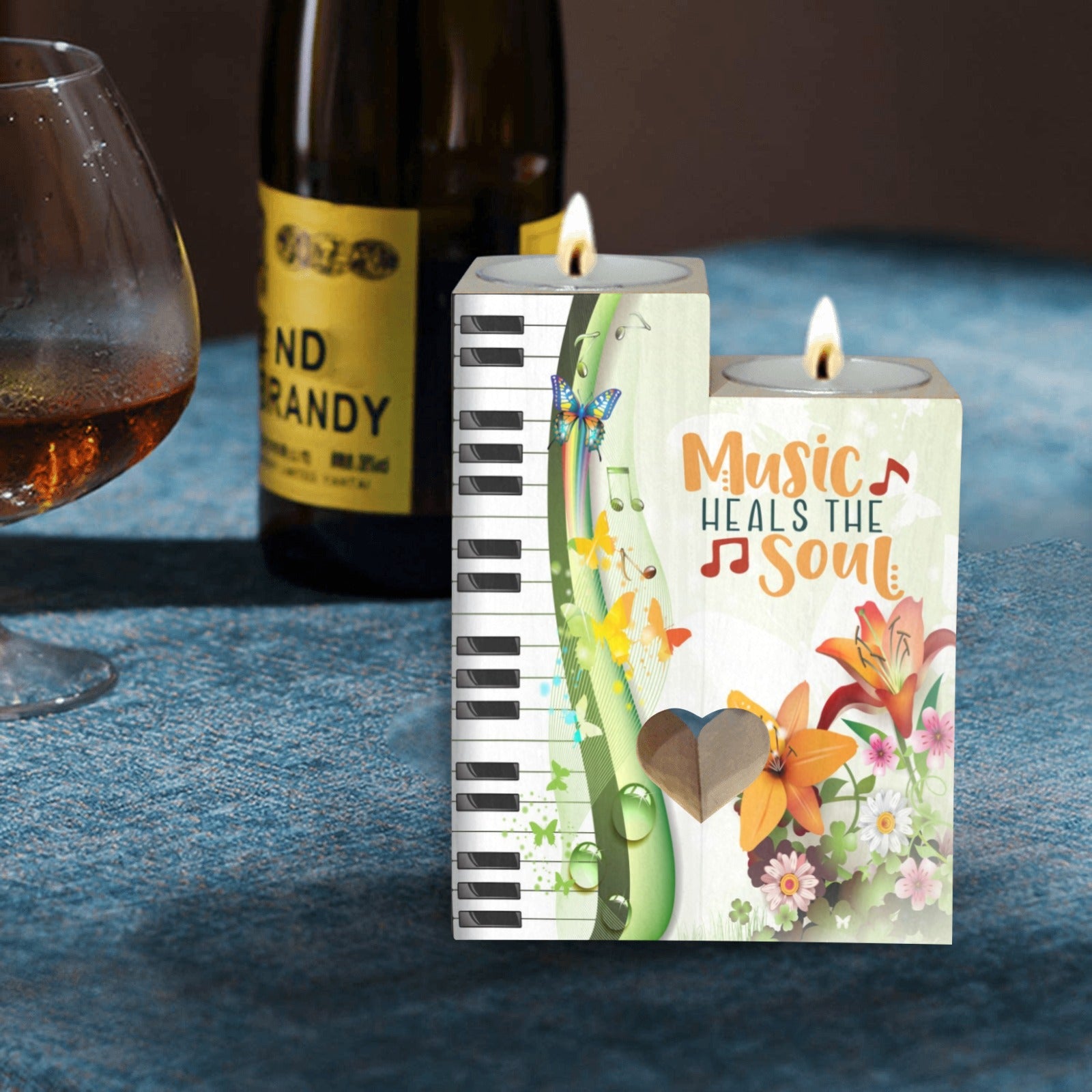 Piano Keys Floral Candle Holder - { shop_name }} - Review