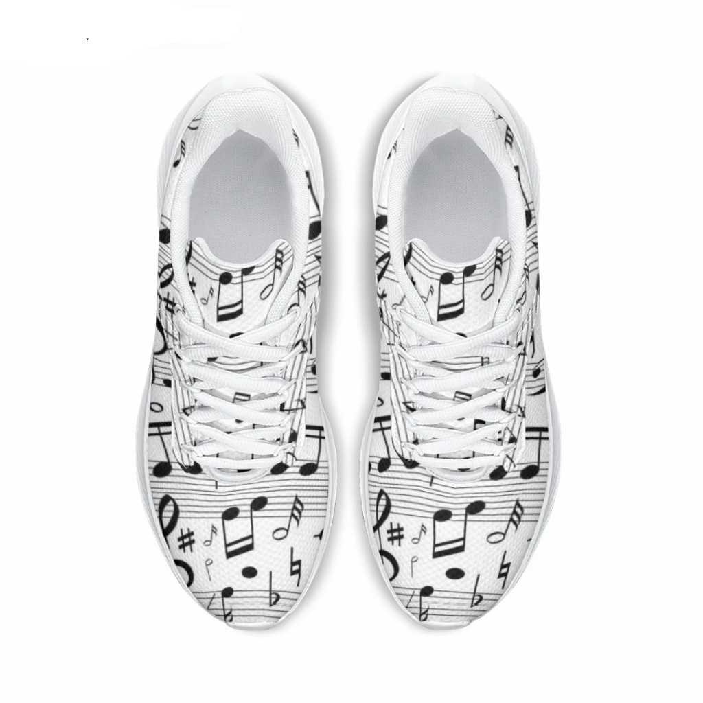 Music Note Symbol Running Sneakers