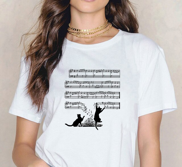 Music Notes Women T-Shirt