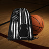 Guitar American Flag Drawstring Bags