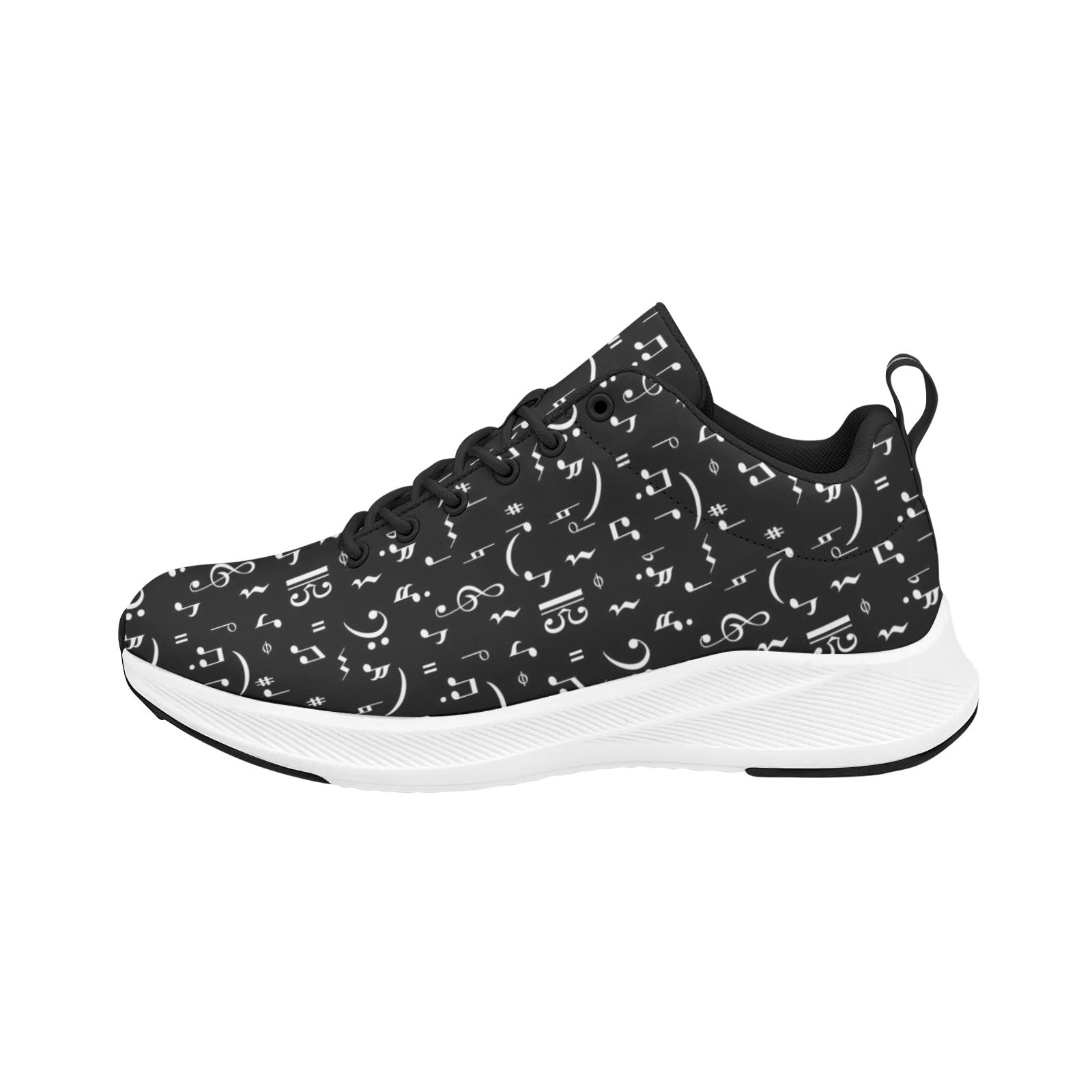 Black Music Notes Women's Alpha Running Shoes