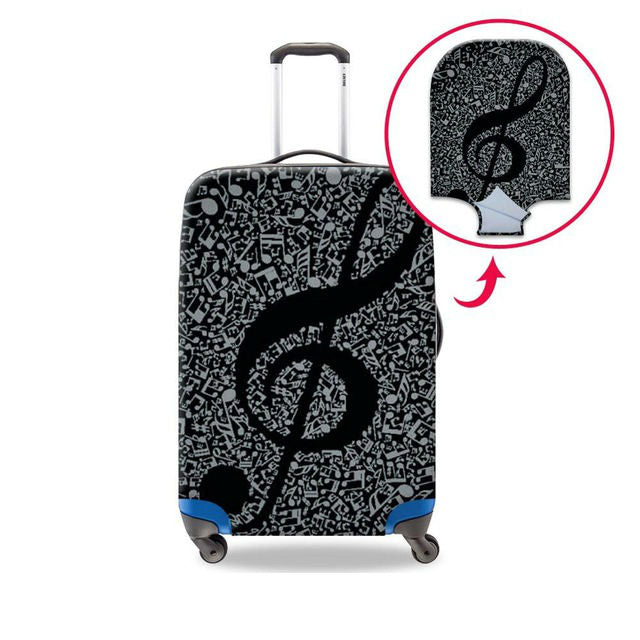 Music Stretch Luggage cover