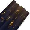 Music Notes Golden Wrapping Paper