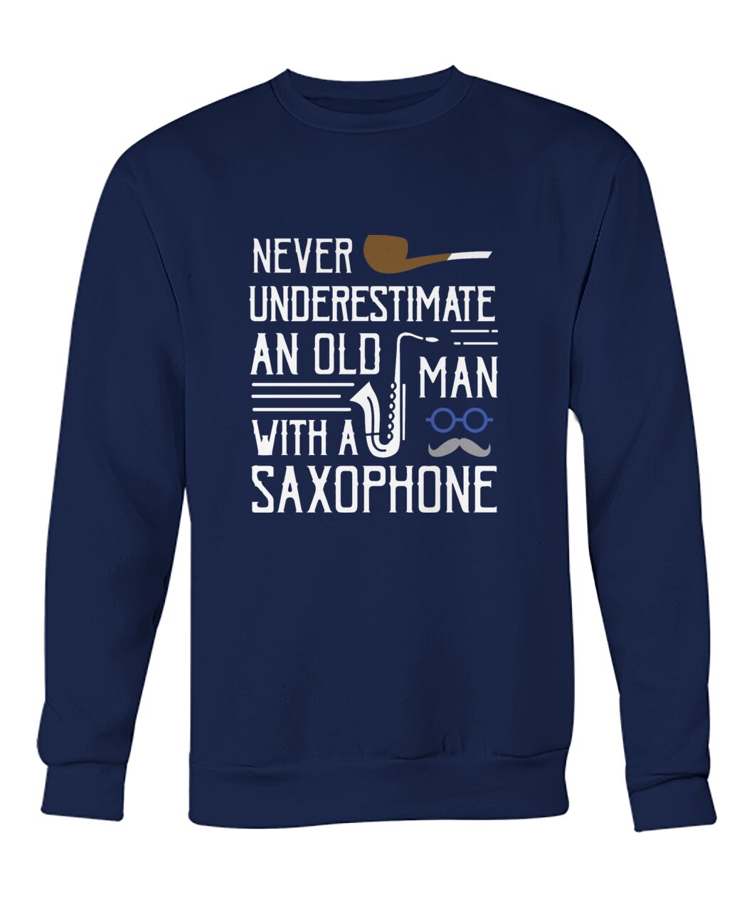 Saxophone Crew Neck Sweatshirt
