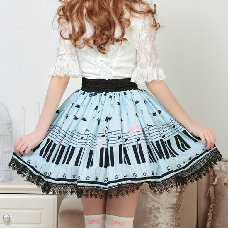 Piano & Melody Printed Skirt