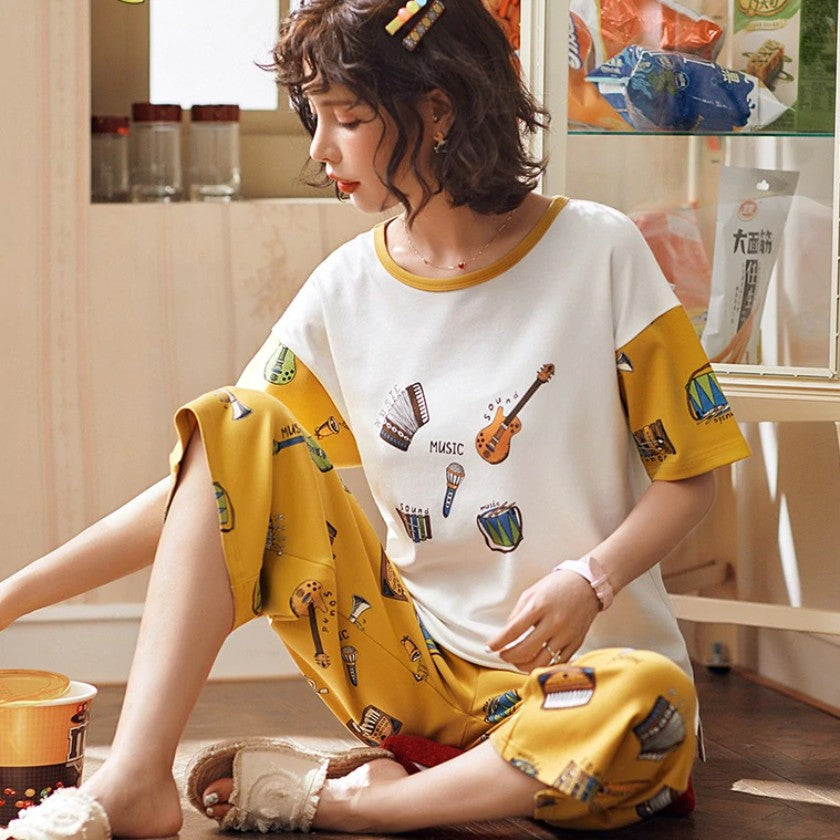 Musical Instruments Pajamas Set