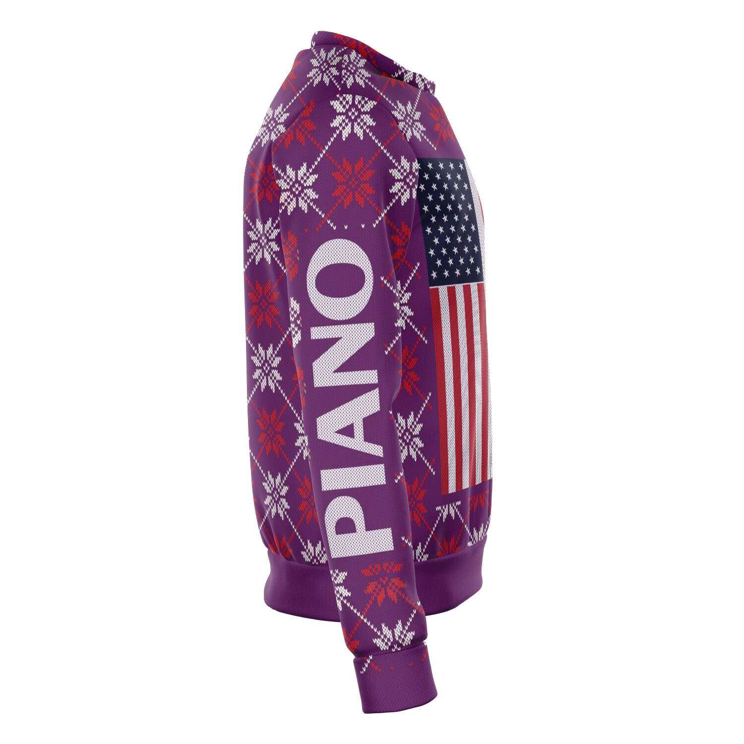 Piano Christmas Purple Sweatshirt