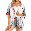 Music Abstract Color Chiffon Kimono