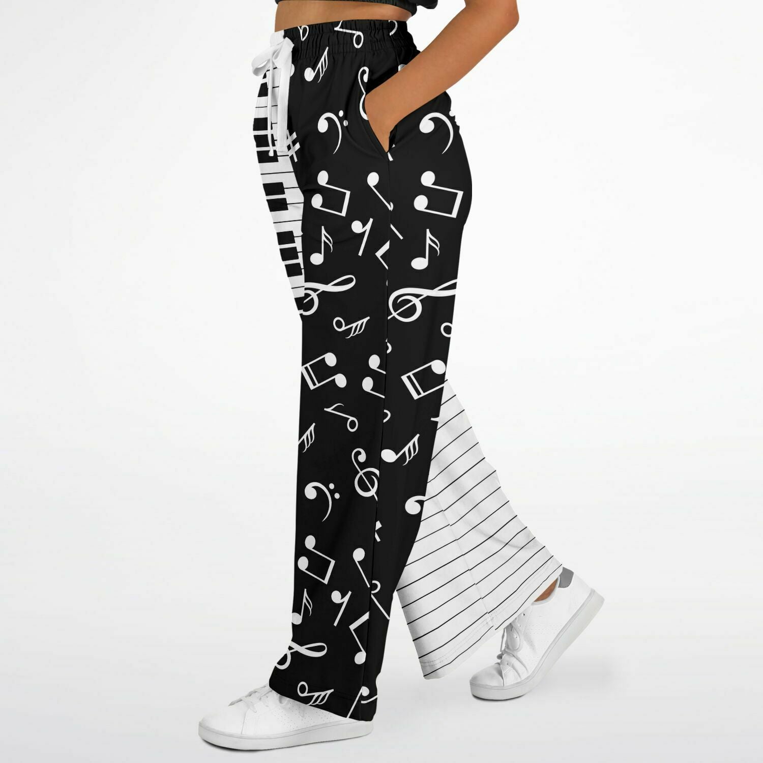 Music Piano Keys Flare Jogger
