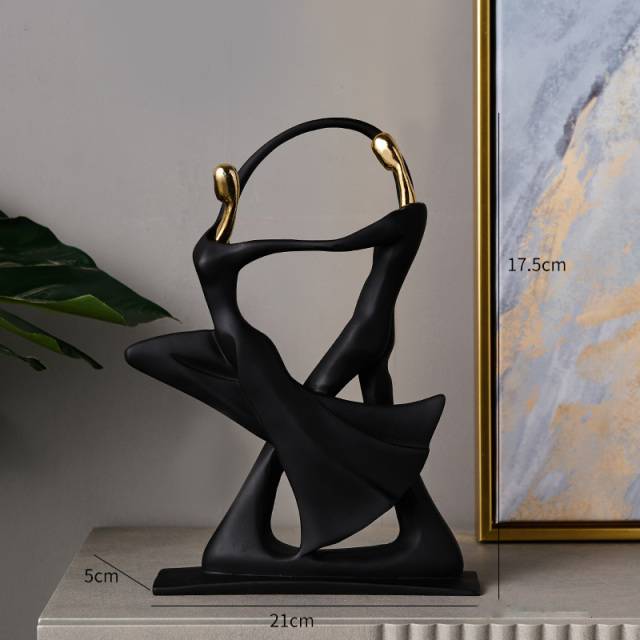 Golden/Black Musician Figurine