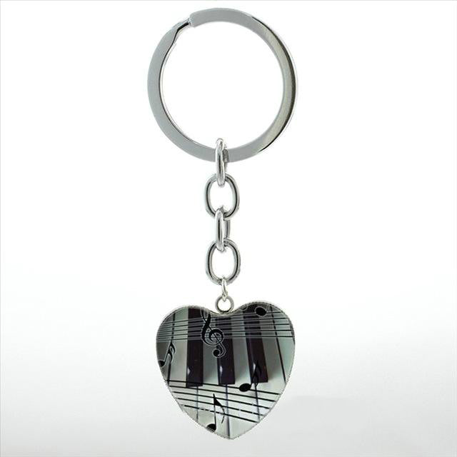 Free - Piano Heart Keychain - Artistic Pod Review