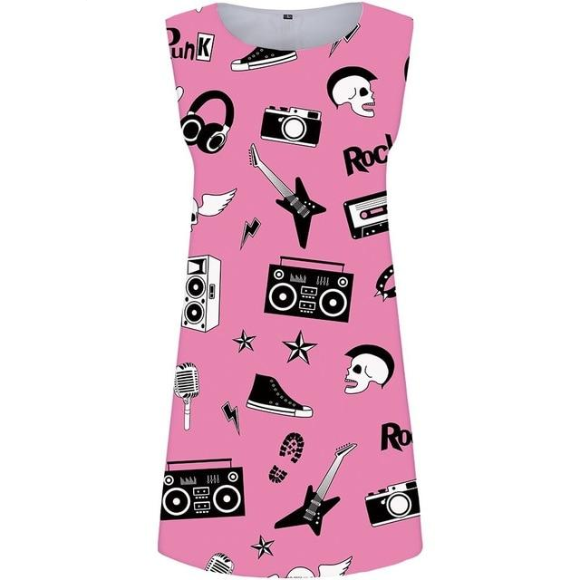 Pink Elegant Music Dress