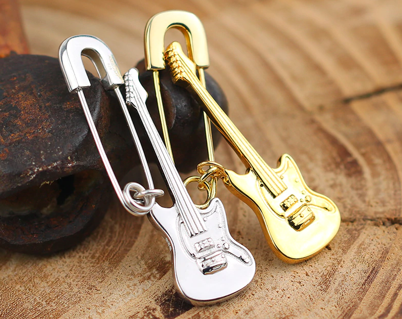Pin Guitar Earrings