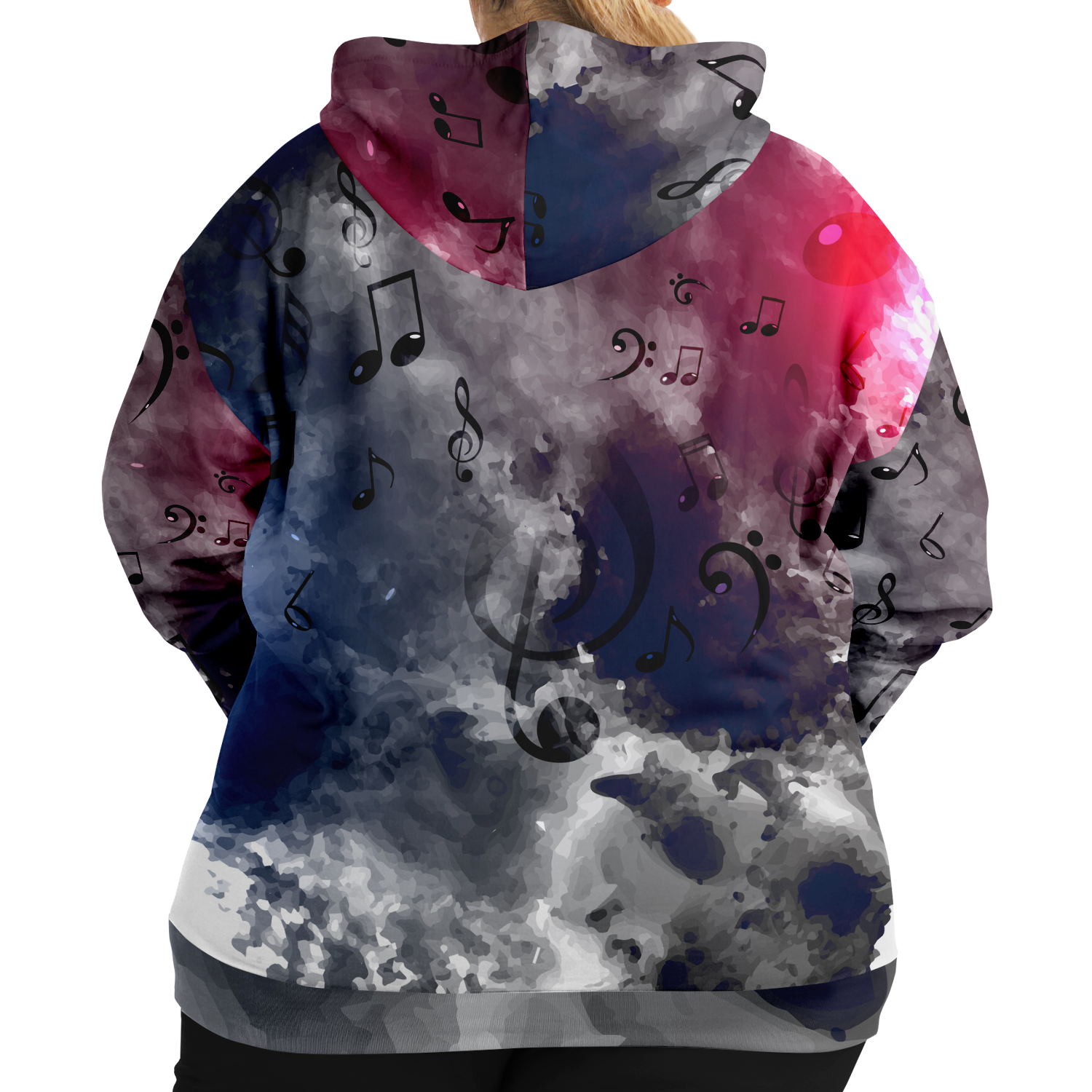 Music Note Abstract Zip Hoodie