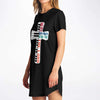 Piano Keys Cross T-Shirt Dress