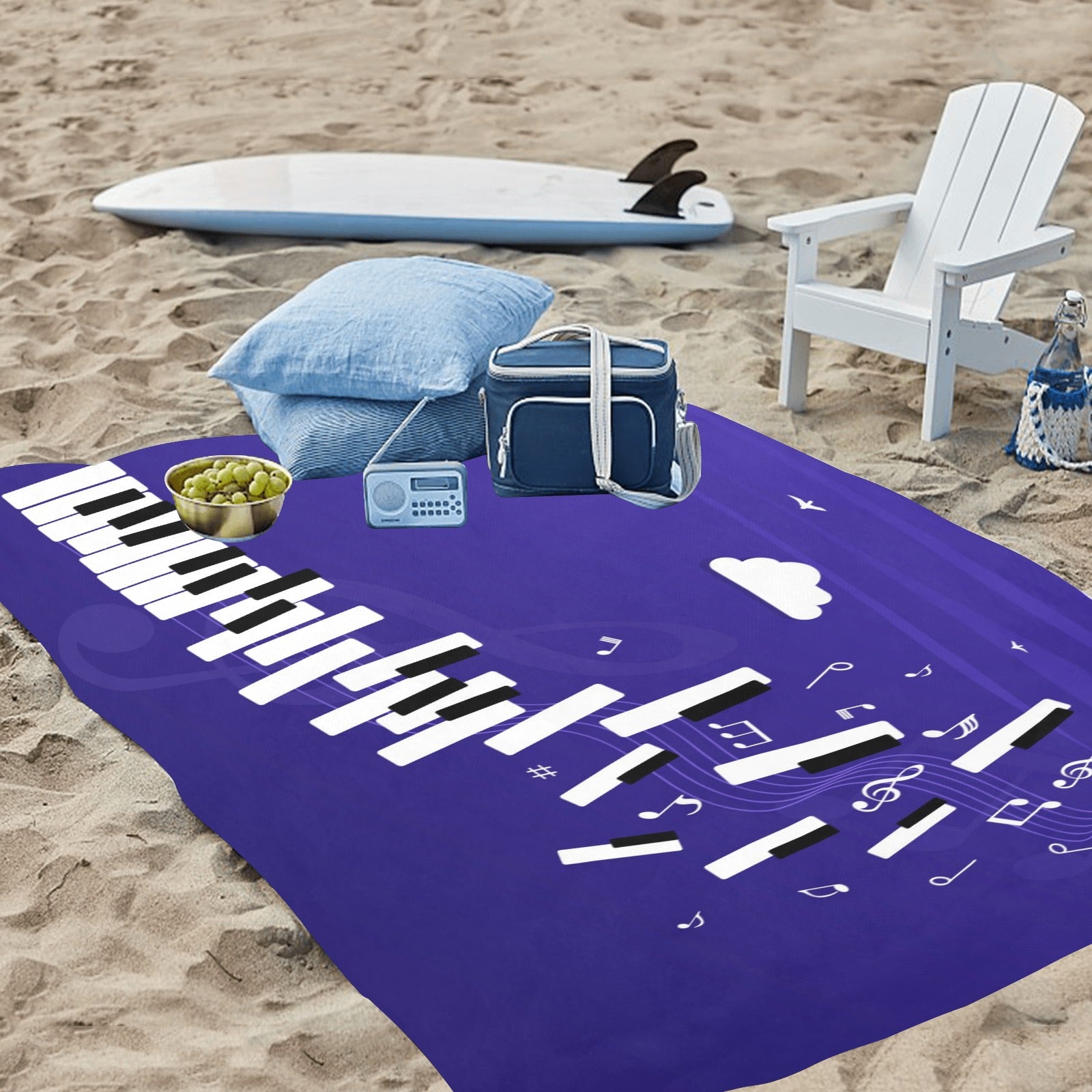 Piano Keys Waterproof Picnic Mat
