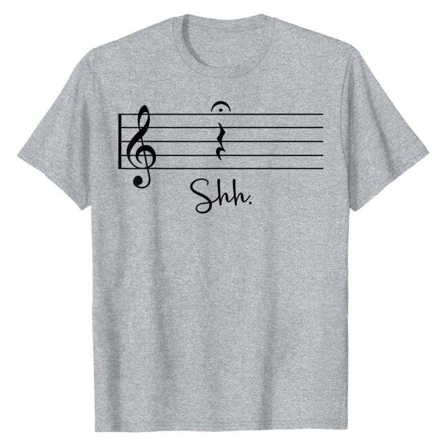 Music Notes "Shh" T-Shirt
