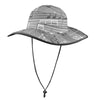 Gray Music Scores Wide Brim Bucket Hat