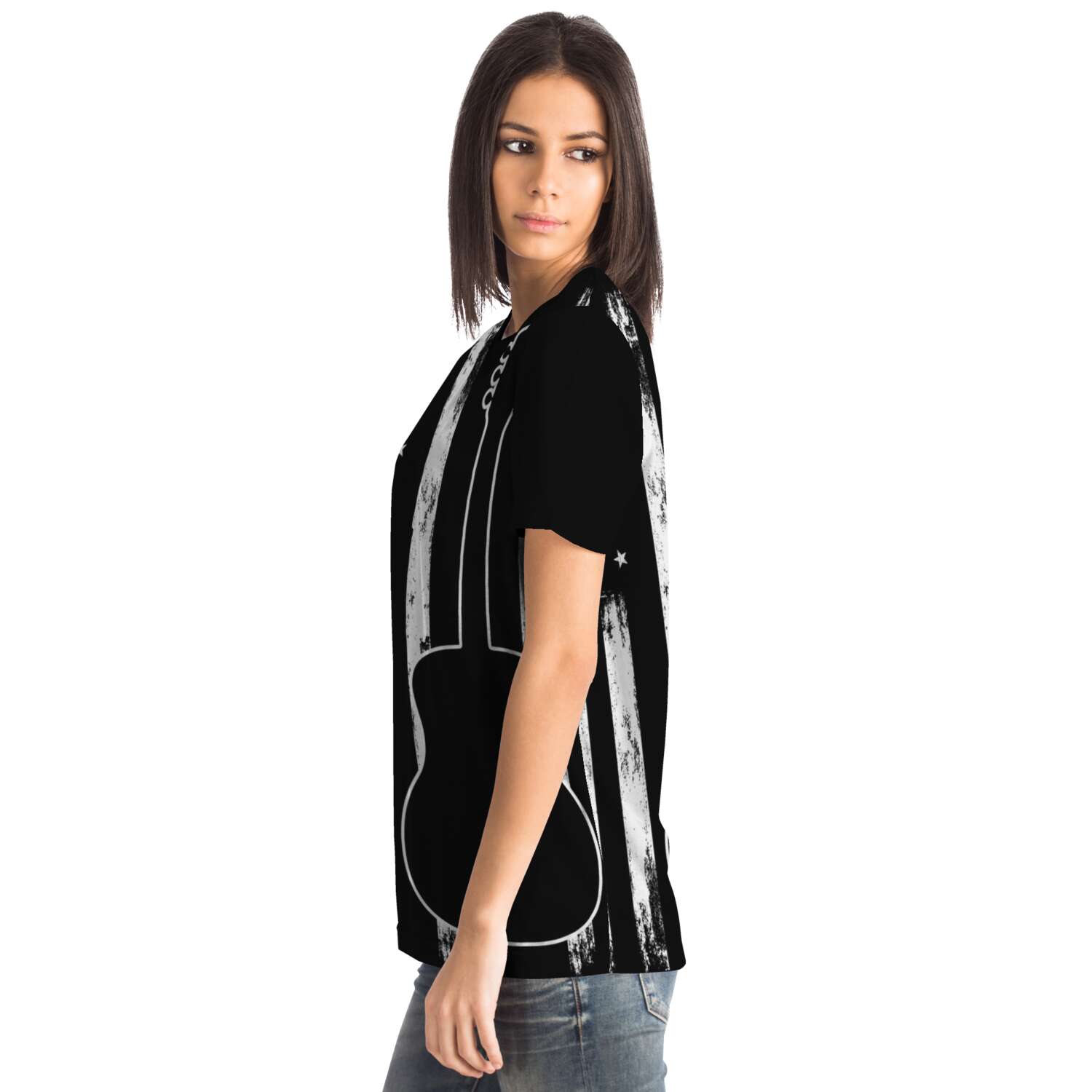 Guitar American Flag T-Shirt