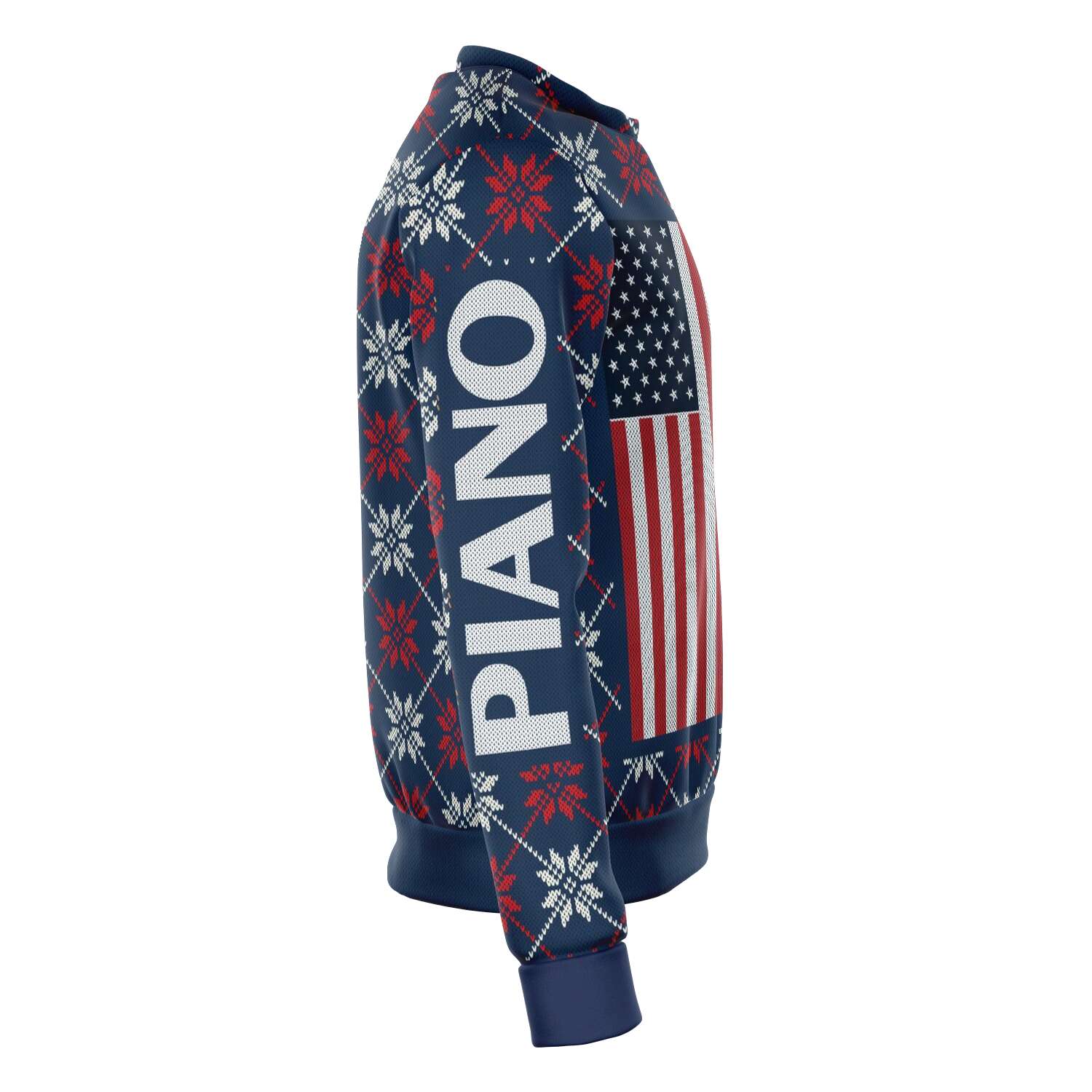 Piano Christmas Dark Blue Sweatshirt