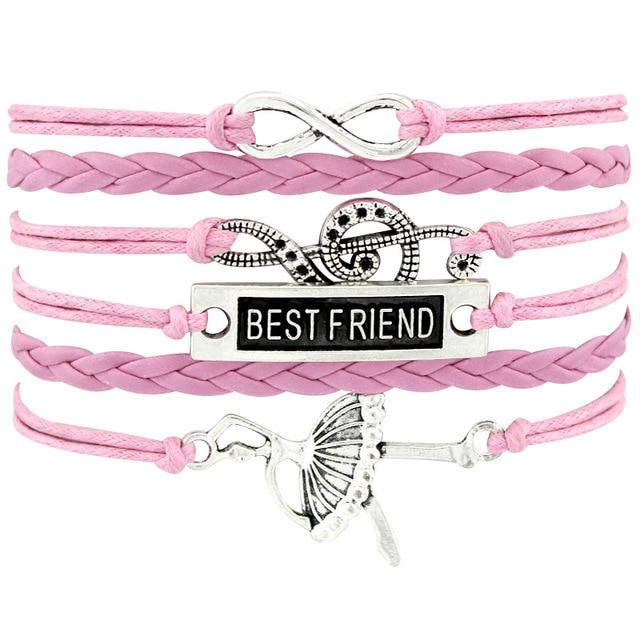 Music Leather Wrap Bracelet