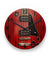 Red Electric Guitar Wall Clock