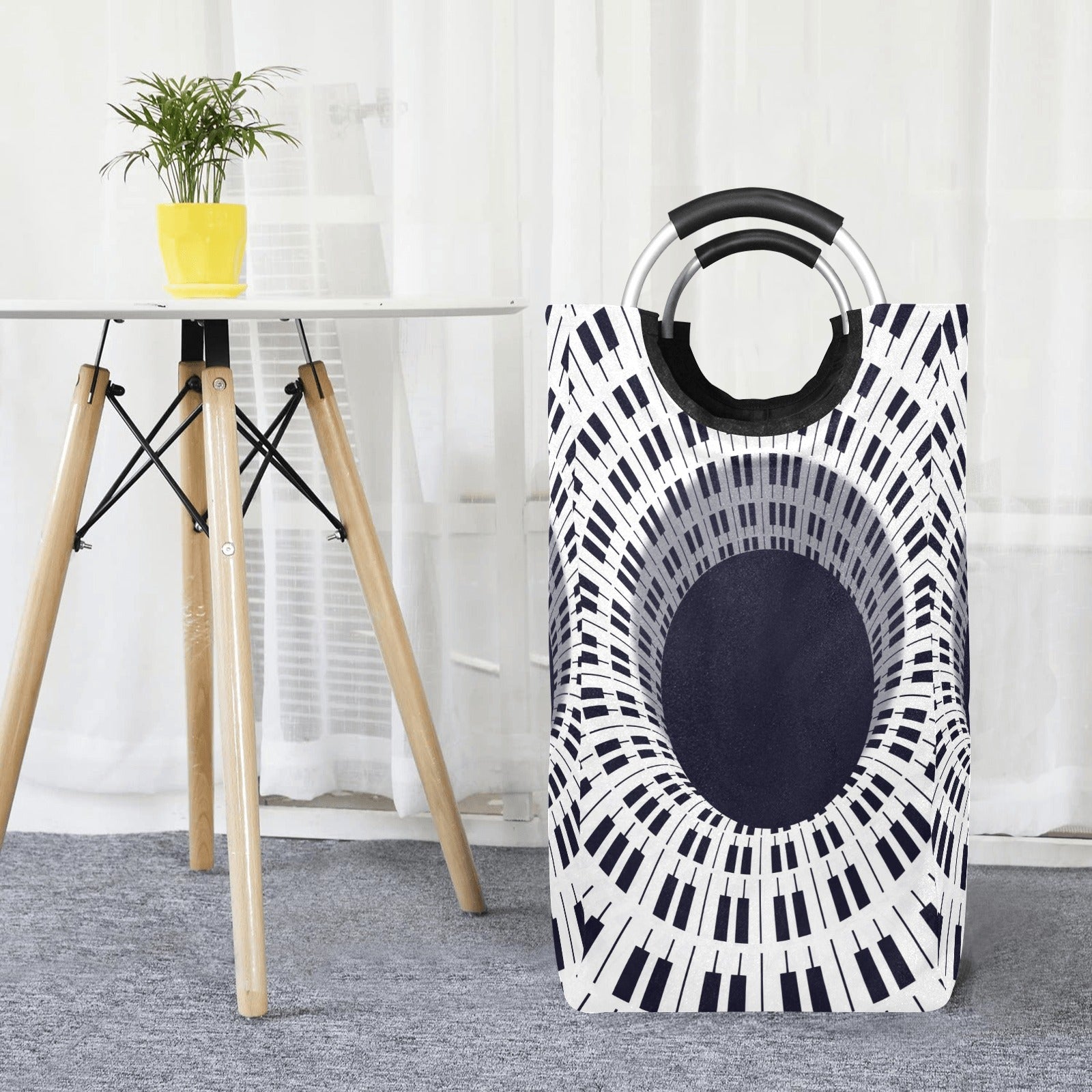 Piano Keys Laundry Basket