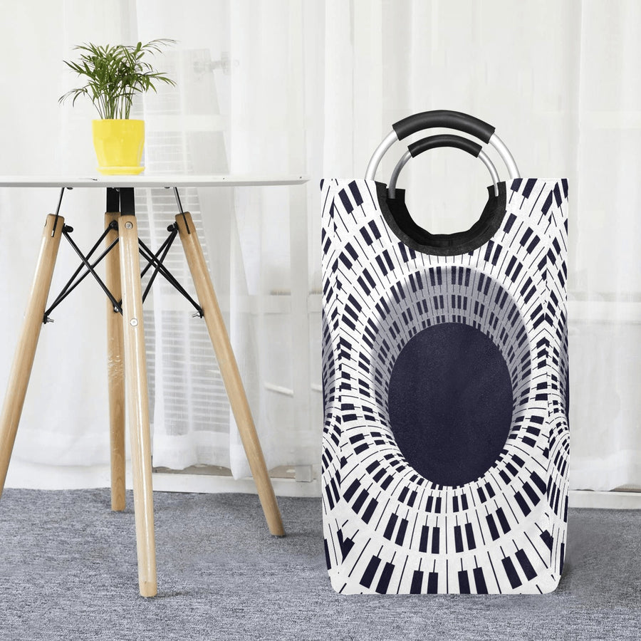 Piano Keys Laundry Basket