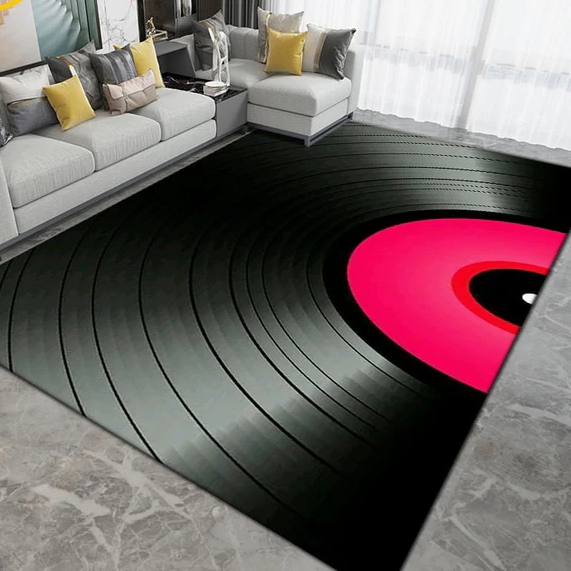 Colorful Vinyl Record Carpet - Artistic Pod