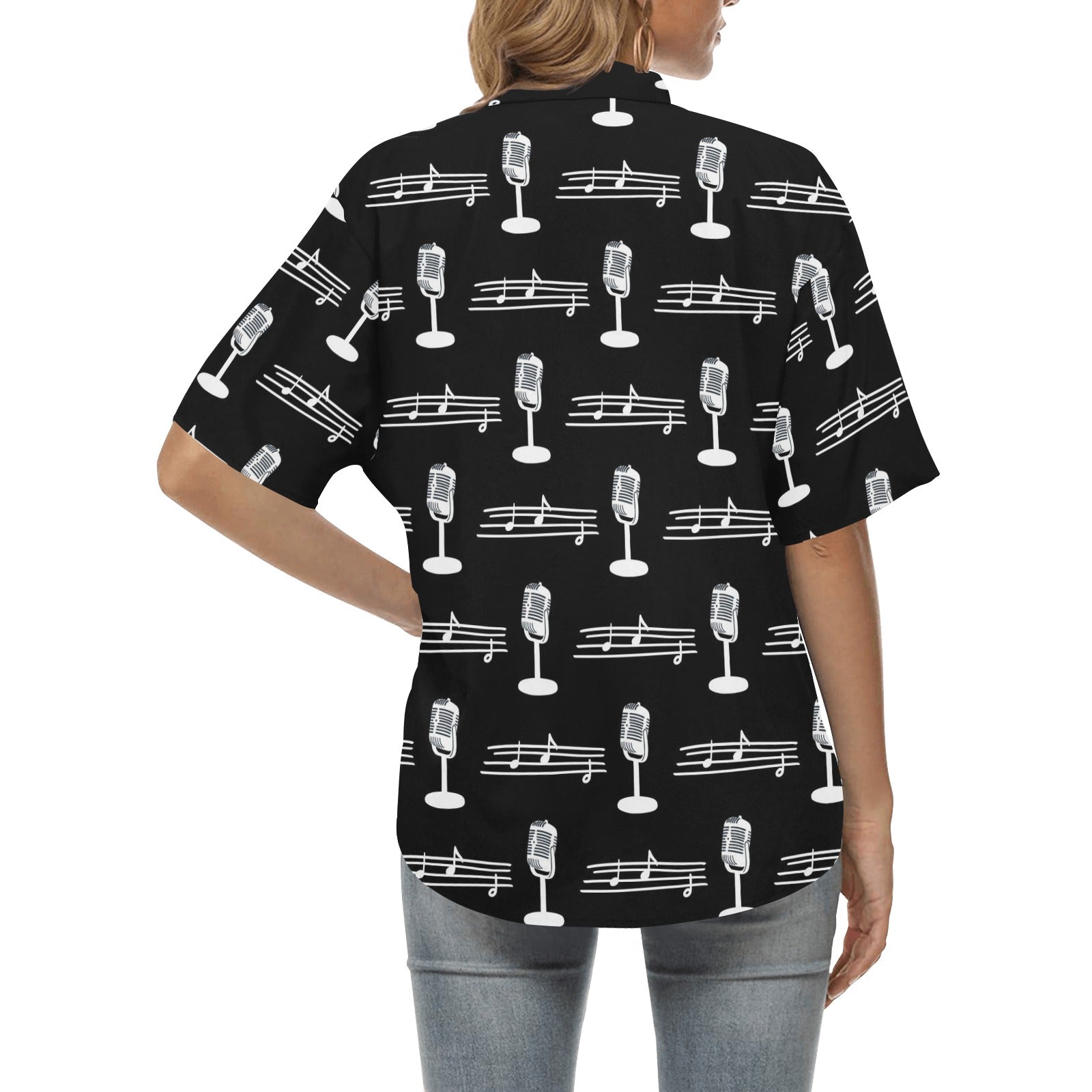 Music Microphone Hawaiian Shirt