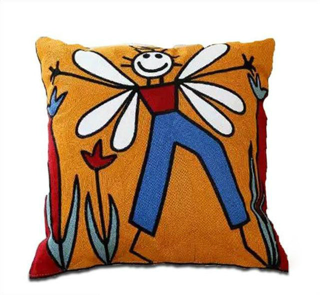 Picasso Embroidered Pillow Cover Collection