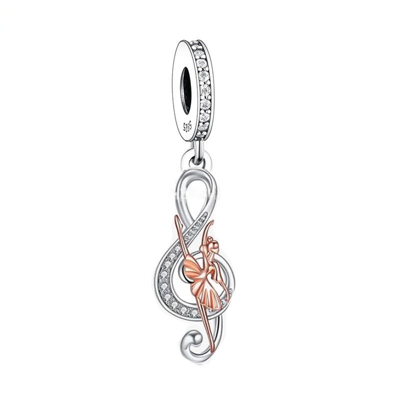 Ballet Girl Music Necklace