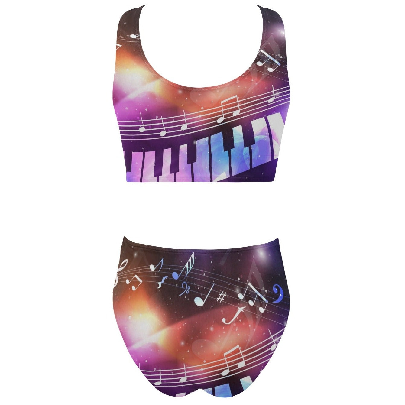 Piano Music Space Bikini Swimsuit