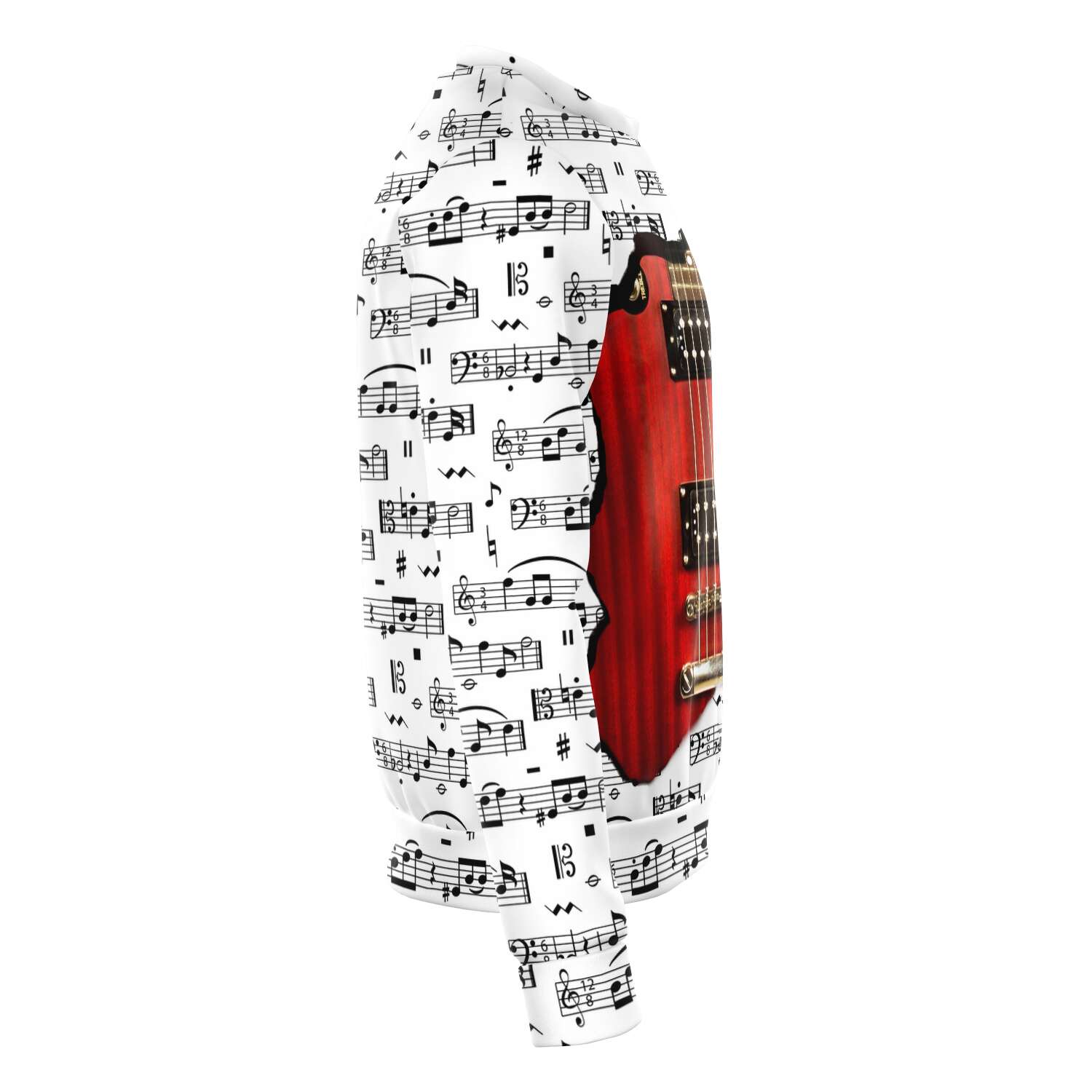 Red Guitar Inside Sweatshirt