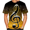 Music Colorful Print T-shirt