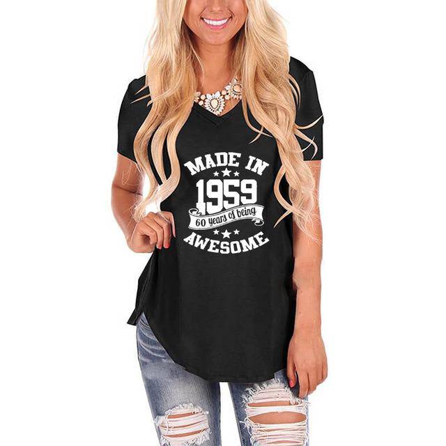 Made In 1959 V-Neck T-shirt