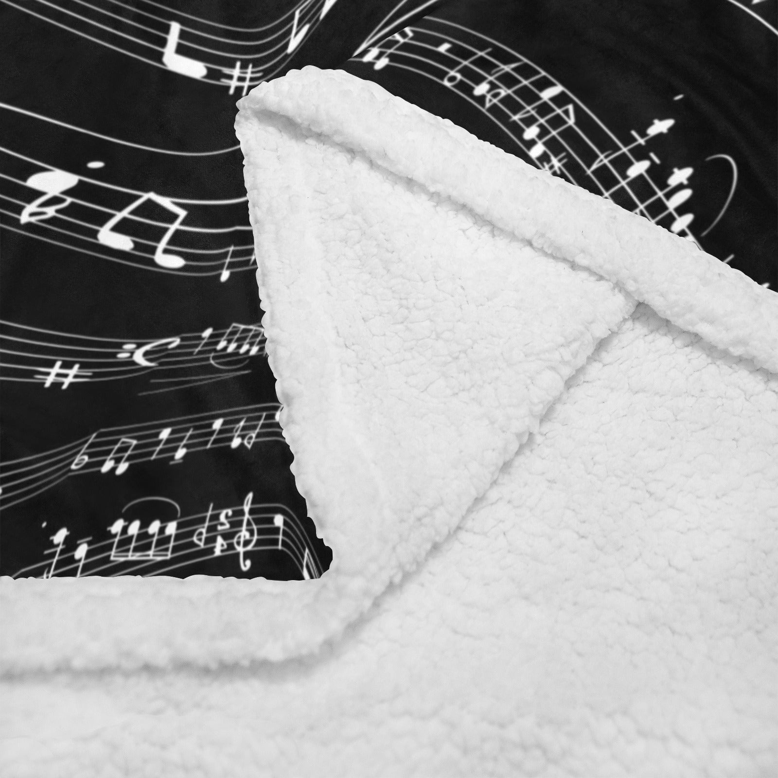 Music Notes Curve Blanket