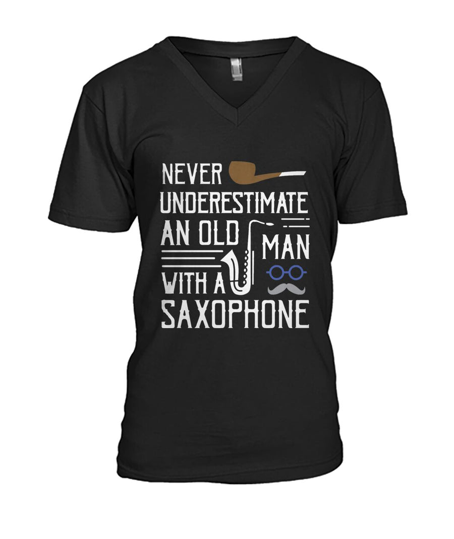 Saxophone V-Neck - Black / S - { shop_name }} - Review