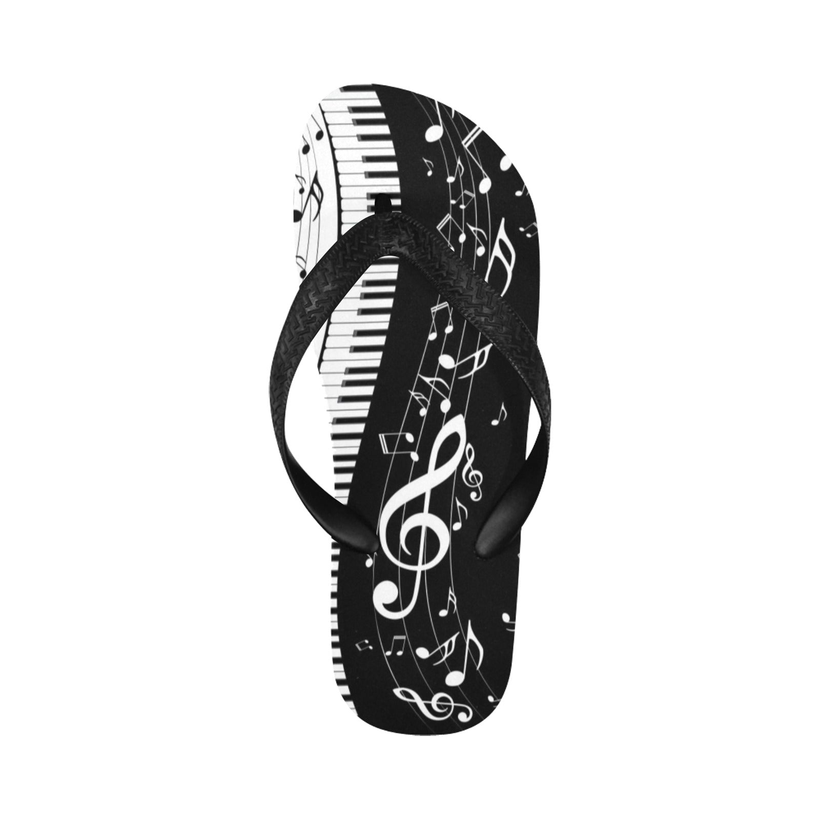 Piano & Music Notes Flip Flops (Unisex)