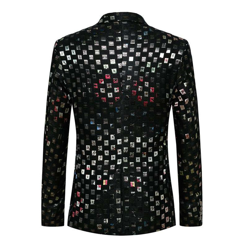 Lattice Printed Blazer