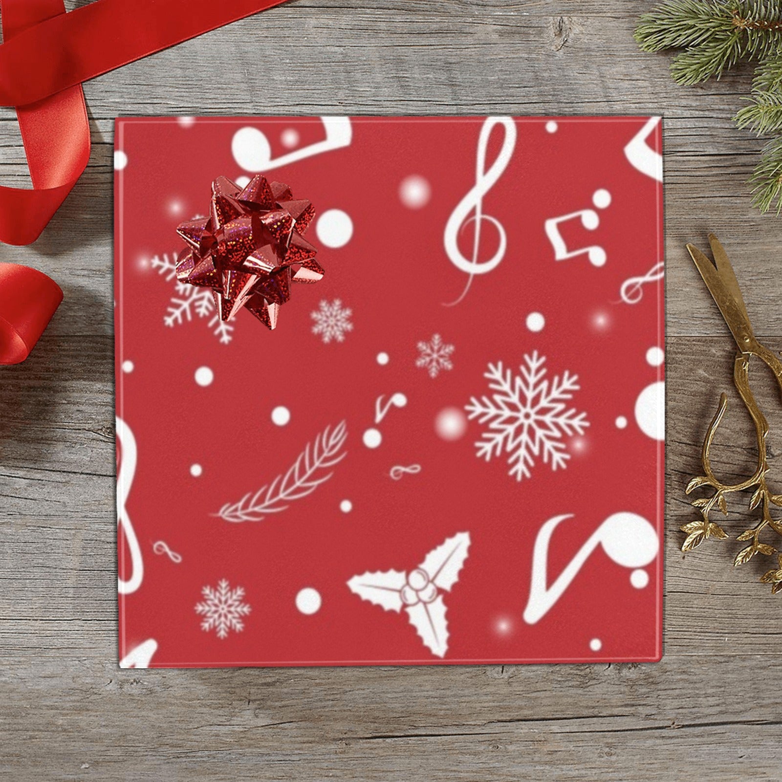 Solid Dark Cranberry Red Color Wrapping Paper by PodArtist