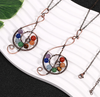 Music Treble Clef 7 Chakra Necklace