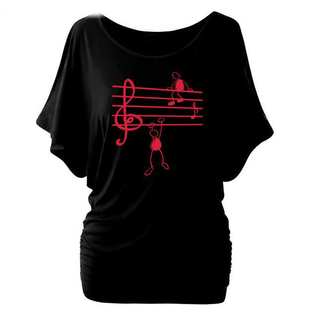 Music Notes Short Sleeve T-Shirt