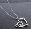 Musical Note Heart Chain Necklace