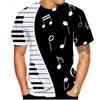 Piano Keys 3D Music T-shirt