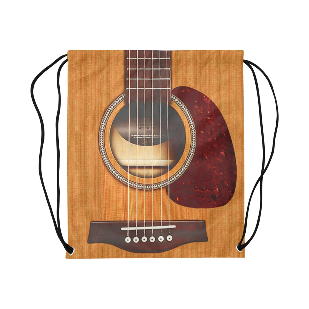Wooden Guitar Drawstring Bags