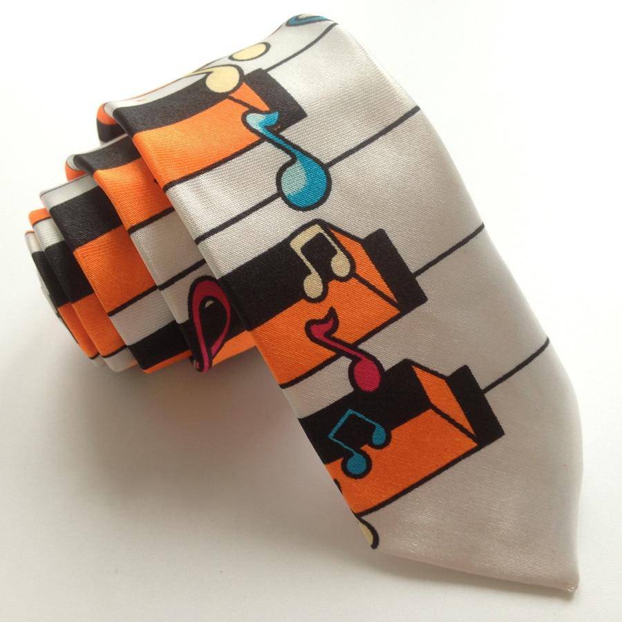 Piano Keys Music Notes Necktie