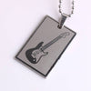 Free - Square Tag Guitar Necklace