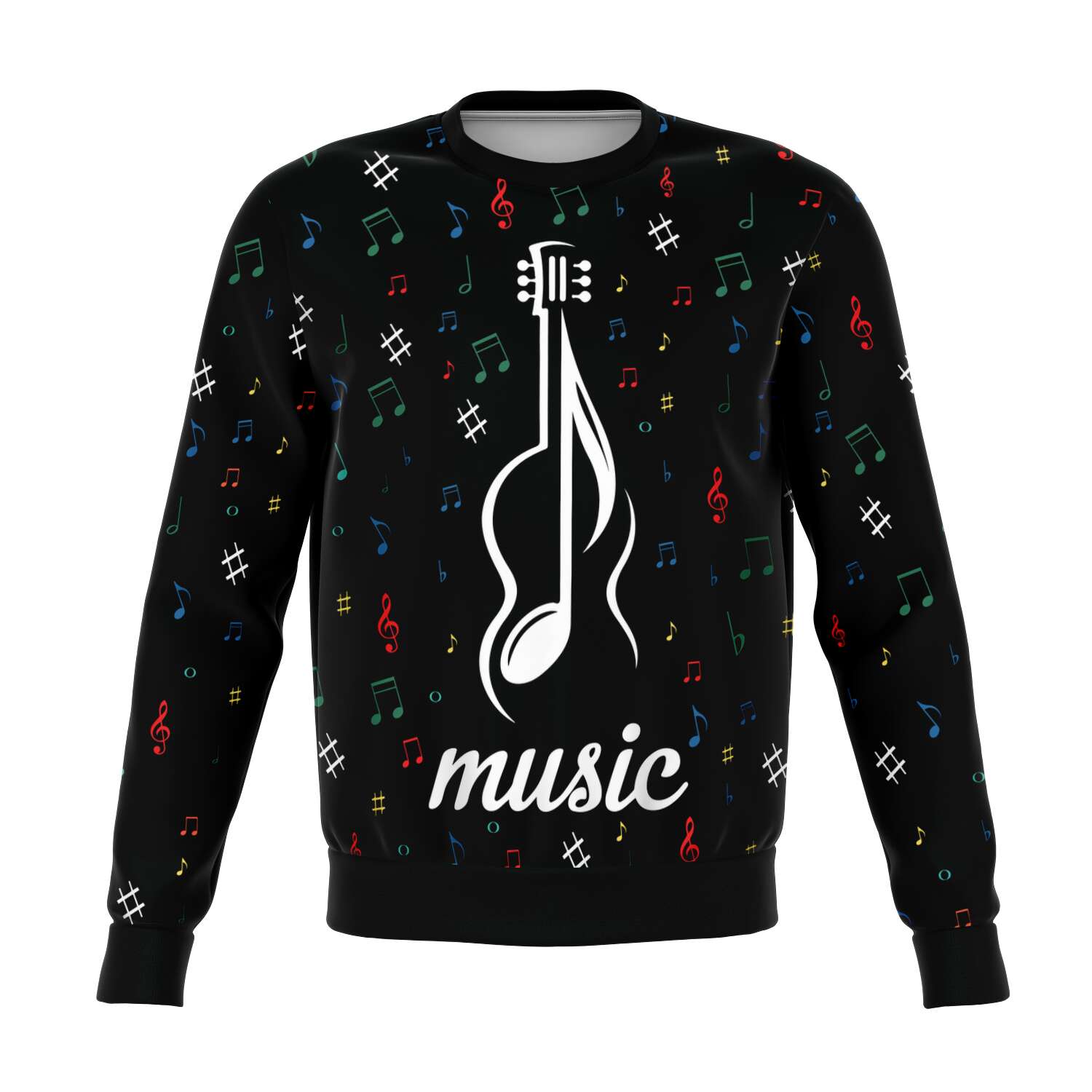 Guitar Black Sweatshirt