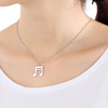 Music Notes Silver-Color Necklace